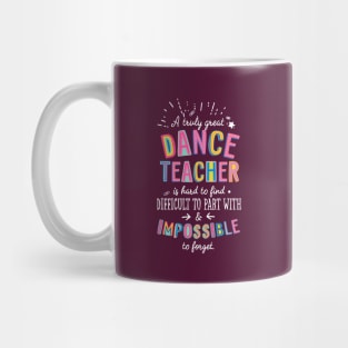 A truly Great Dance Teacher Gift - Impossible to forget Mug
